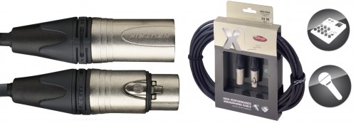 Stagg 1M 3FT X-Series Professional Microphone Cable - With genuine Neutrik connectors